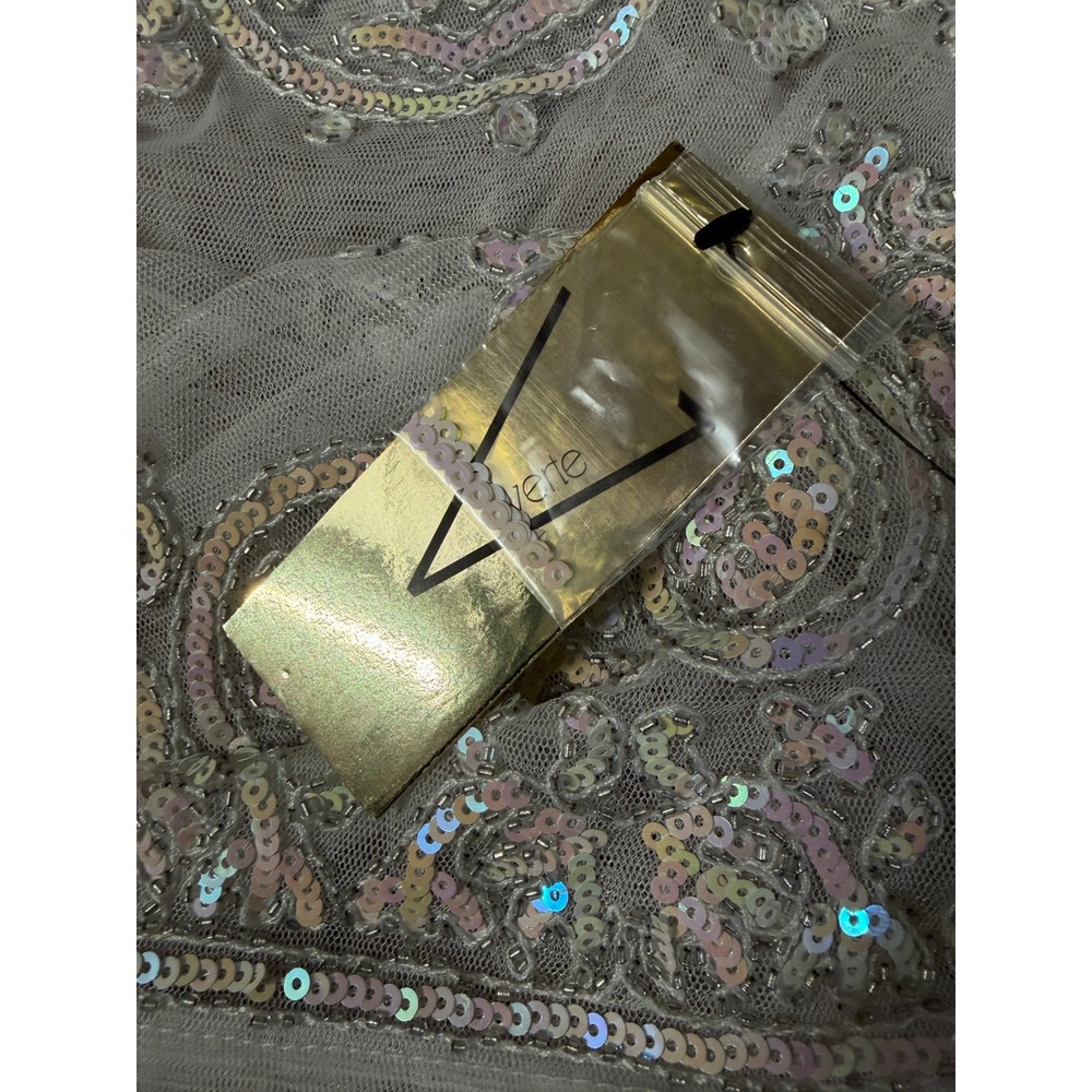 Mesh Sequin Tunic Top Women's L Fairycore Whimsigoth Ethereal Festival Y2K - Picture 10 of 10